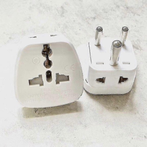 India Sri Lanka Type D Travel Adapter With 2 Power Outlet Black Color 1 To 2 To Us Au Wall Socket Power Plug -jx