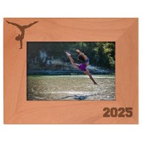 ThisWear Personalized Gifts Gymnastics Coach Gift 2026 Sports Team Photo Frame Wood Engraved 4x6 Landscape Picture Frame