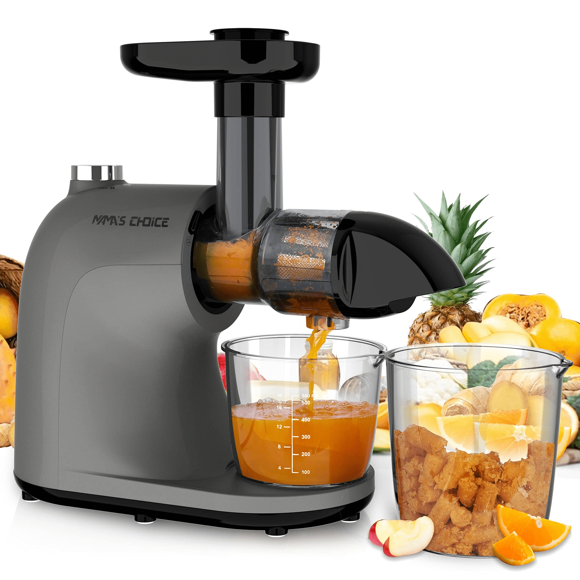Easy Cleaning & Quiet Motor Masticating Juicer Machines for Vegetables and Fruits Renewed Orfeld Cold Press Juicer with 95% Juice Yield & Purest Juice Green Juicer Machines