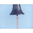 thumbnail image 6 of Hampton Nautical 3xglass-101 Bronze Hanging Ship's 9" Bell-Nautical Decoration, 9 inch,Bl-2019-7-BZ, 6 of 6