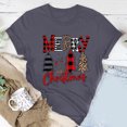 thumbnail image 2 of Awdenio Woemns Lounge Graphic Tees Tops Ladies Casual Round Neck Short-sleeved Christmas Tree Printed T-shirt Top, Size S-2XL, 2 of 5