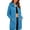 Blue, variant on Sweatshirts for Women Full Zip Stand Collar Drawstring Hooded Jackets Long Sleeve Fall Winter Casual Long Outerwear with Pockets(Small,Black)