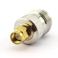 thumbnail image 2 of DGZZI Paquete de 2 adaptadores coaxiales N hembra a SMA macho RF N a conector jack coaxial SMA, 2 of 2