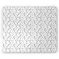 thumbnail image 1 of Half Moon Mouse Pad, Repetitive Crescent Halloween Inspired Simplistic Pattern Plain Background, Rectangle Non-Slip Rubber Mousepad, Dimgray and White, by Ambesonne, 1 of 2