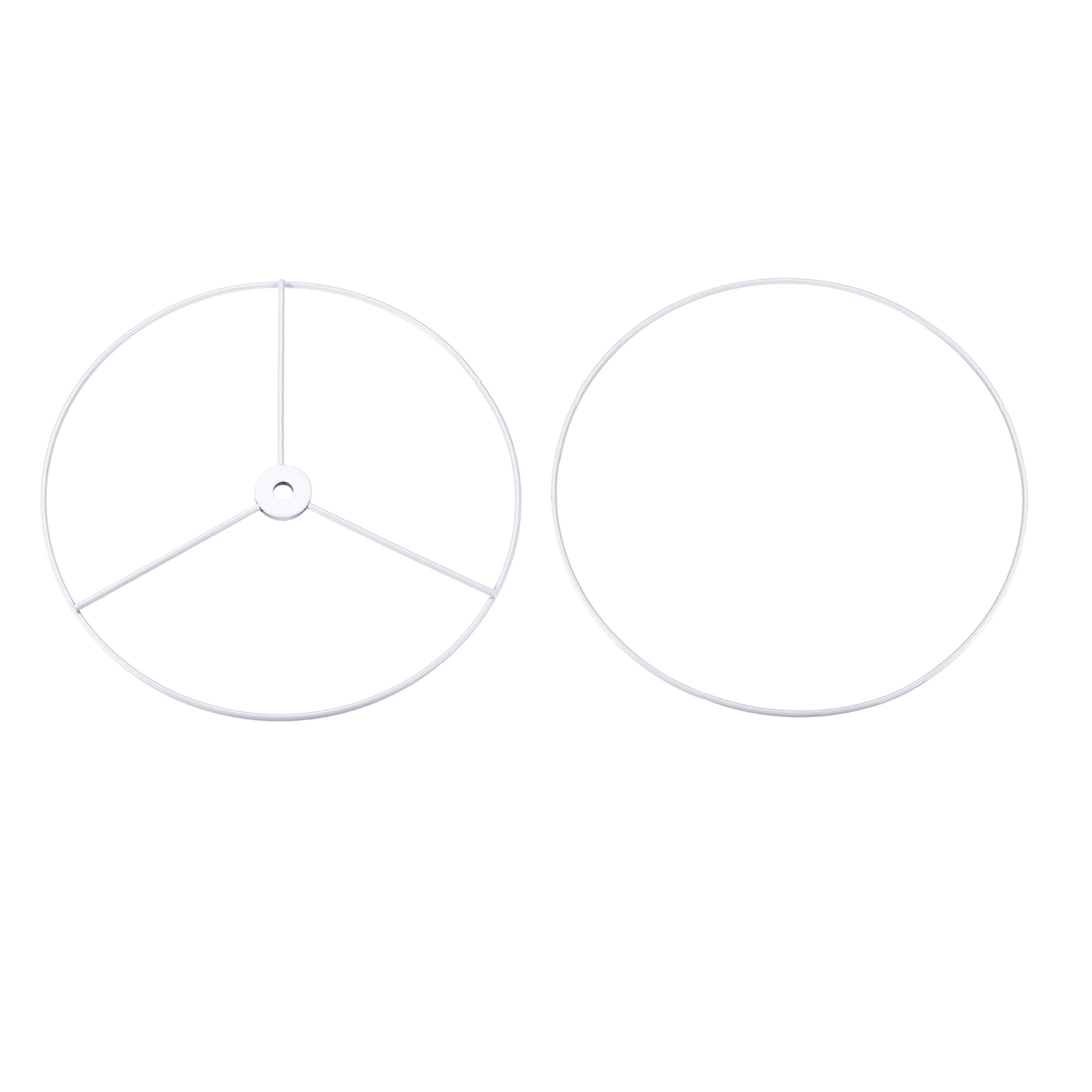 Uxcell Lampshade Holder Frame Lamp Shade Ring Baked Coating 1 Set 15