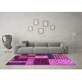 thumbnail image 3 of Ahgly Company Indoor Square Abstract Pink Modern Area Rugs, 7' Square, 3 of 4