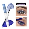 thumbnail image 2 of 2-in-1 Glitter & Matte Colored Mascara,Dual End Long Lasting Curling Mascara,Waterproof Volumizing Lash Defining Makeup for Party Festival Daily Use(Blue 10g), 2 of 4