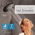 thumbnail image 4 of 7 Spray Settings Shower Head - Adjustable High Flow Shower Head with Mist Setting - Showerhead Replacement Head for the Bathroom (8 Inch, Oil Rubbed Bronze), 4 of 8