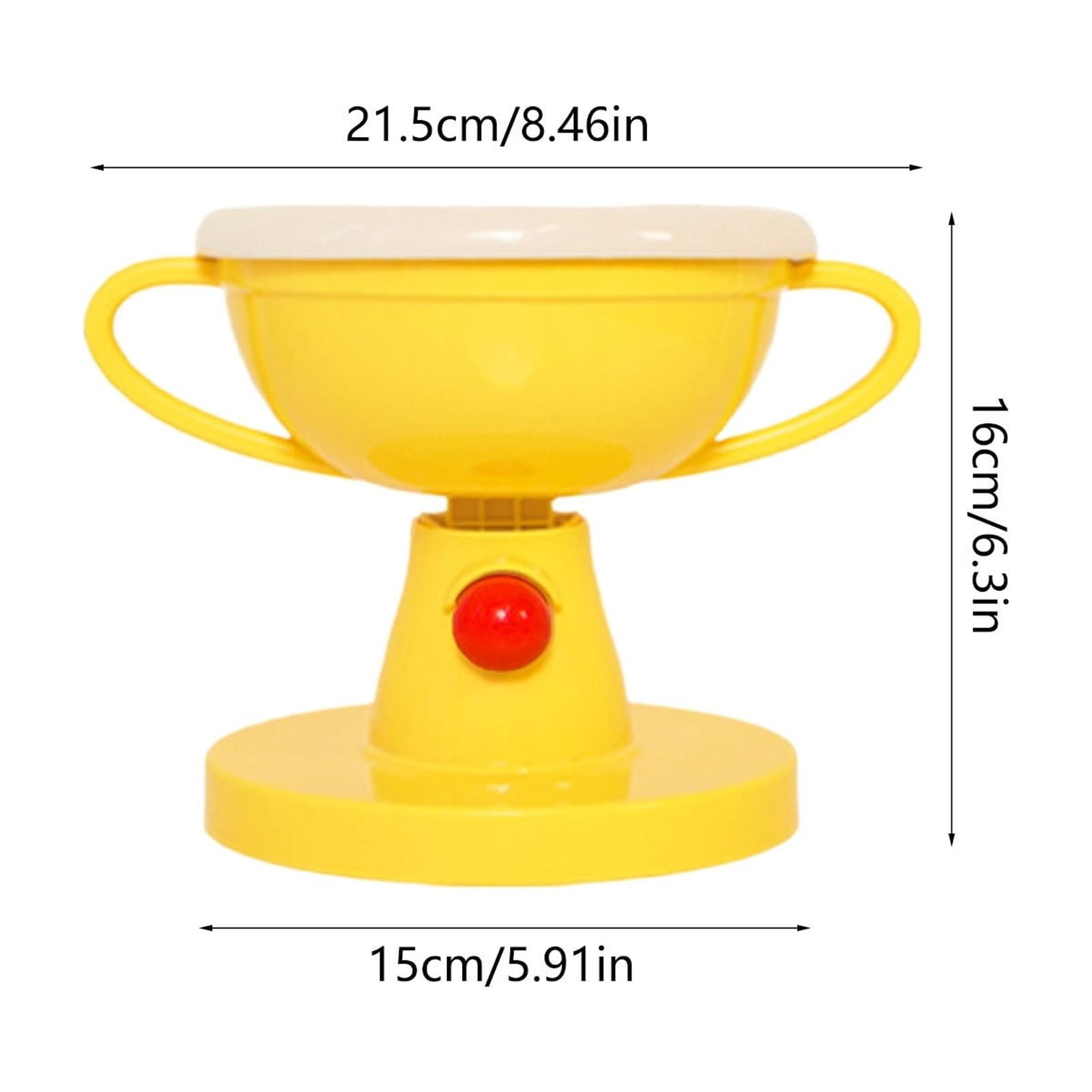 Adjustable Elevated Dog Bowl, 5-Level Raised Feeder with Ceramic Dish & Non-Slip Base for Cats and Dogs, Ergonomic Neck Support, Trophy Design Feeding Bowl