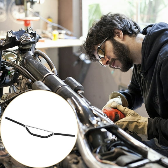Amosfun Black Motorcycle Handlebar Replacement Balance Bar for Improved Control and Stability