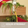 thumbnail image 3 of Command Medium Traditional Hook [Removable]: 1-pack (Brushed Nickel) [4-sets], 3 of 5