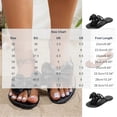 thumbnail image 3 of Samdudou Thong Sandals for Women Open Toe Flat Slip On Slippers Oversized Elegant Bowknot Embellishment Braided Strap Detail Casual Summer Beach Vacation Dressy Mules, 3 of 8