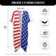 thumbnail image 5 of HELLHERO Bow Element on The American Flag Cover Ups for Swimwear Women Polyester Casual Free Size Womens Kimono Swimsuit Cover Up for Friends, 5 of 5
