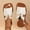 White, variant on USSUMA House Slippers for Woman Women's Fashionable Summer New Toe V-Neck Flat Outer Wear One-Line Button Strap Beach Sandals Air-Cushion Bedroom Sandals up to 50% Off