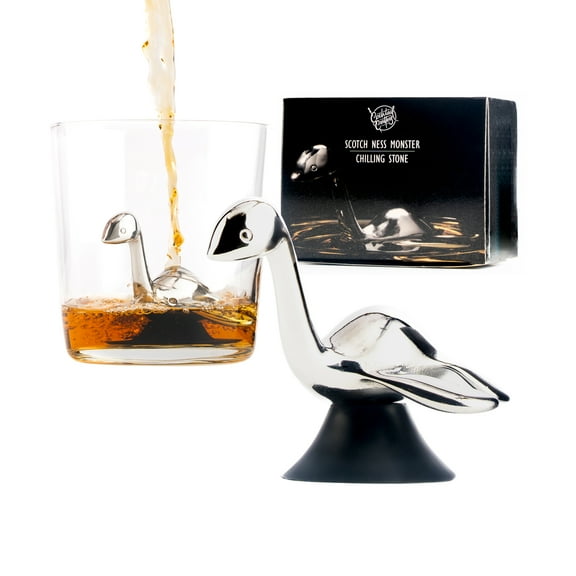 Loch Ness Whisky Chilling Stone – Stainless Steel Reusable Ice Cube  (Gift Box)