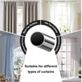 thumbnail image 6 of LCOKEIY Curtain Rod for Windows 28-62", 0.6in Single Curtain Rods for Bedroom, Door, Windows, Decorative Drapery Rod with Acrylic Diamond Finial, Silver, 6 of 6
