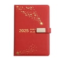 thumbnail image 1 of 2025 Leather Planner Weekly & Monthly, Academic Planner Business Personal or Student Composition Notebook Bulk Composition Book Classroom Decor Cute Note Books Womens Journal Teacher Supply, Red, 1 of 7