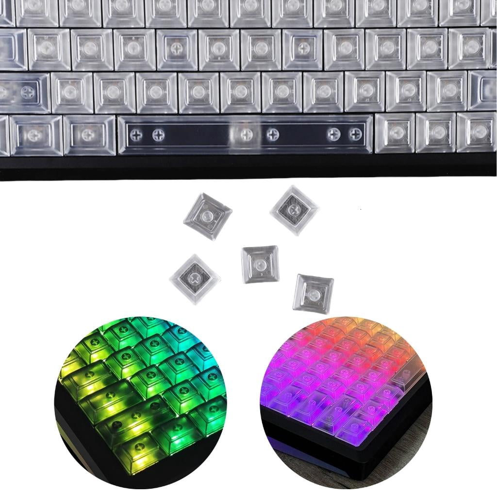 Keycaps DSA height Highly Frosted Translucent Keycap Set For 122Keys Game Mechanical Keyboard Switches Keycaps