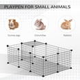 thumbnail image 4 of Small Animal Cage Rabbit Cage with Door Guinea Pig Playpen Small Animal Fence for Bunny Chilla Freret Chilla Indoor and Outdoor Use Total Panels x x &, 4 of 9