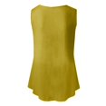 thumbnail image 4 of XuJwPNcy Summer Tank Tops for Women Loose Fit Pleated Scoop Neck Sleeveless Tops Curved Hem Flowy Trendy Clothes Outfits, 4 of 6