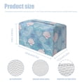 thumbnail image 7 of ZUXONGSY Shells Starfish Tissue Box Cover PU Leather Household Tissue Holder with Buttons Rectangular Tissue Box Cover Easy to Clean Tissue Box Holder for Table, Dresser, Countertop, 7 of 7