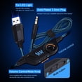thumbnail image 4 of G2000 Gaming Headset, Surround Stereo Gaming Headphones with Noise Cancelling Mic, LED Lights for PS5/ PS4/ Xbox One/Nintendo Switch/PC Mac Computer Games Blue, 4 of 10