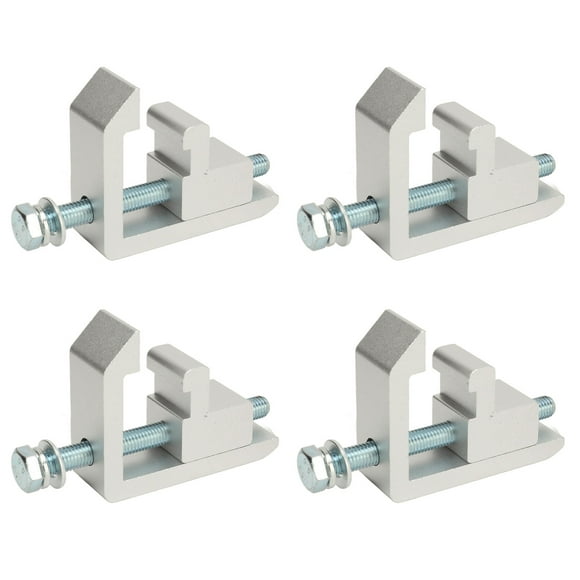 Truck Cap Topper Track Mounting Clamp, Rust Proof Truck Cap Topper Track System Clamp 4 Sets for Tacoma