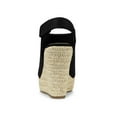 thumbnail image 2 of BLISSFUL STEP Women's Espadrilles Platform Heel Wedges Sandals Black 5.5, 2 of 8
