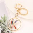 thumbnail image 2 of Letter Keychain,26 Letters A-Z Decorative Letter Keychain,Name Keychain for Women Girls Men Teenager Gift, 2 of 5