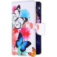 thumbnail image 2 of Compatible with iPhone 7/8/SE 2020 Case Zipper Purse Wallet Strap Card Slots Magnetic Cute Painted Pu Leather Folio Flip Protective Shockproof Cover Case Pattern 4, 2 of 3