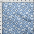 thumbnail image 4 of oneOone Cotton Cambric Dusty Blue Fabric Florals Diy Clothing Quilting Fabric Print Fabric By Yard 56 Inch Wide, 4 of 6