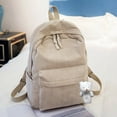 thumbnail image 2 of TAIAOJING Lightweight Backpack for School Casual Shoulder Corduroy Backpack Student Fashion Bag Womens Bag Youth Simple Fashion Shoulder Bag, 2 of 5