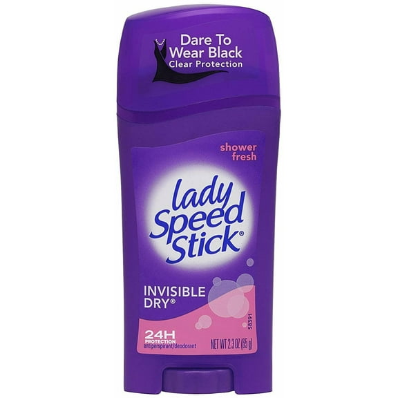 Lady Speed Stick Antiperspirant Deodorant Invisible Dry, Shower Fresh, 1 ea (Pack of 6)