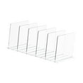 thumbnail image 4 of Lipstore Acrylic Shelf Dividers Portable Adjustable Sturdy Multipurpose Clothes Partition Board Separators for Kitchen Handbags Purses 6 Pieces, 4 of 7
