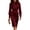Z Wine, variant on Stamzod Business Casual Dress for Women Solid Color Turndown Long Sleeve Office Dress Fall Winter Fashion Work Dresses for Women Khaki XL