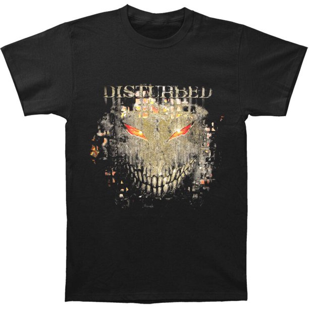 Disturbed - Camiseta Fire Behind para Adultos Unisex (Negro)
