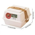 thumbnail image 3 of sruoe Bento Boxes, Bento Box for Lunch Clearance, Lunch Box Containers with Dividers, Leakproof Sealproof Bento Boxes Food Storage Containers, Fresh-Keeping Box for Home, Plastic, 3 of 5