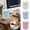 Blue, variant on zhonghuaying White Desktop Storage Bin with Flip-Top Lid, Small Countertop Organizer for Home and Office Use