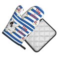 thumbnail image 2 of Bingfone Bulldog Friend Print Oven Mitts Pot Holders Set 2 PCS for Kitchen for Cooking Grilling Baking BBQ Pot Holders Cook Essentials, 2 of 7