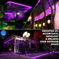 thumbnail image 4 of West Ivory 10ft Purple LED Rope Lights, Connectable Outdoor Permanent Waterproof Accent Exterior Lighting, Transparent PVC Case, ETL Certified, Holiday, Backyard Patio, Home Garden, Decorative, 4 of 9