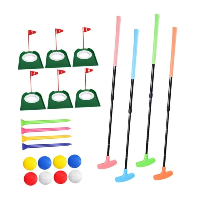 Putter de Golf kusrkot con 8 Pelotas de Golf 6 Copas de Putting y 4 Tees Longitud Ajustable