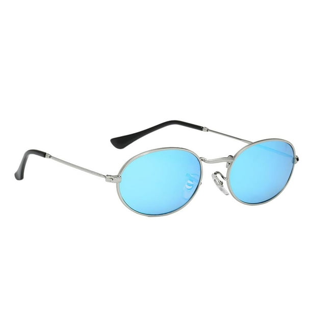 De Sol De Para Mujer De Vintage De Slivery Frame Slivery Blue Lens Sunnimix Gafas de sol de mujer de moda