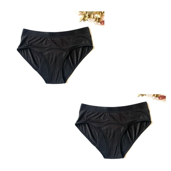 Beau Femme Women's Period Underwear, Cotton Period Panties, 2 Pack, S - 4XL