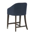 thumbnail image 4 of Sunpan Nellie 26" Modern Fabric Counter Stool in Blue and Antique Brass, 4 of 4