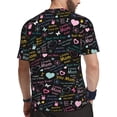 thumbnail image 2 of Wukai I love you Mom Print Men's Short-Sleeved Mesh T-Shirt,Quick-Dry Short Sleeve Workout T-Shirt-5X-Large, 2 of 8