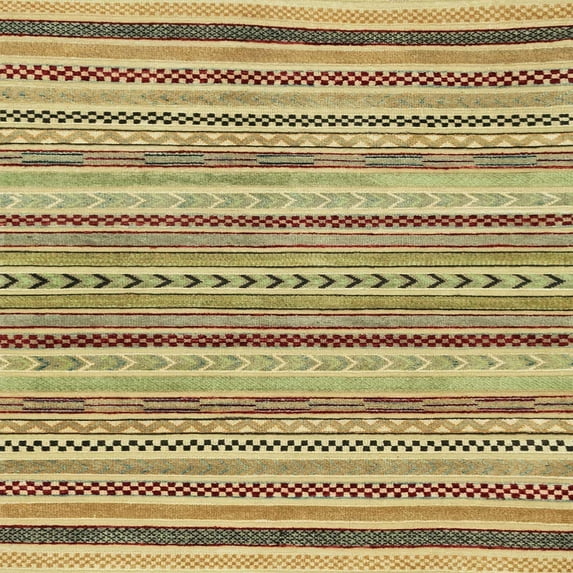 Ahgly Company Machine Washable Indoor Square Abstract Light Brown Area Rugs, 5' Square