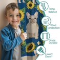 thumbnail image 3 of Blackout Kids Curtains,French Bulldog Sunflowers Floral Childrens Insulated Curtains Set Of 2,Bedroom Essentials,Toddler Room Decor 52x84in(132x213cm), 3 of 4