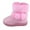 A-Pink, variant on Baby Boys Girls Winter Boots Clearance Sale Toddler Snow Boots For Boys Girls Kids Outdoor Shoes Non Slip Booties With Side Zipper Big kid 2M