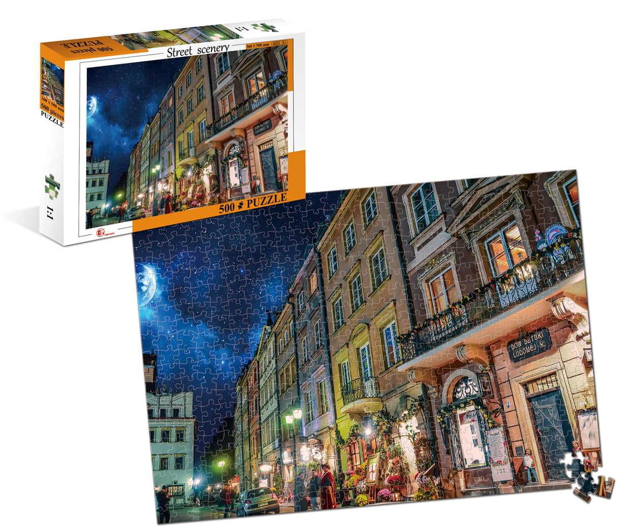 Details about  / Landscapes Jigsaw Puzzle 500 Pieces Gallery and Beautiful Streets Night Scene