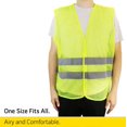 thumbnail image 3 of Chaleco de seguridad PeerBasics reflectante de alta visibilidad amarillo, 3 of 8